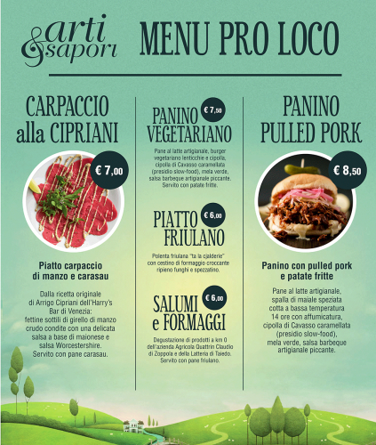 Arti e Sapori Menu